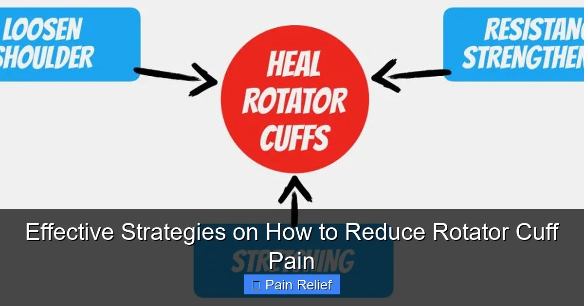 Effective Strategies on How to Reduce Rotator Cuff Pain