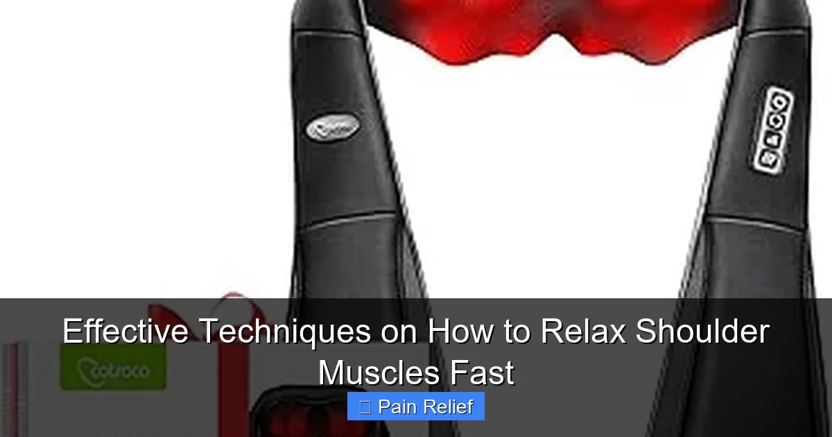 Effective Techniques on How to Relax Shoulder Muscles Fast