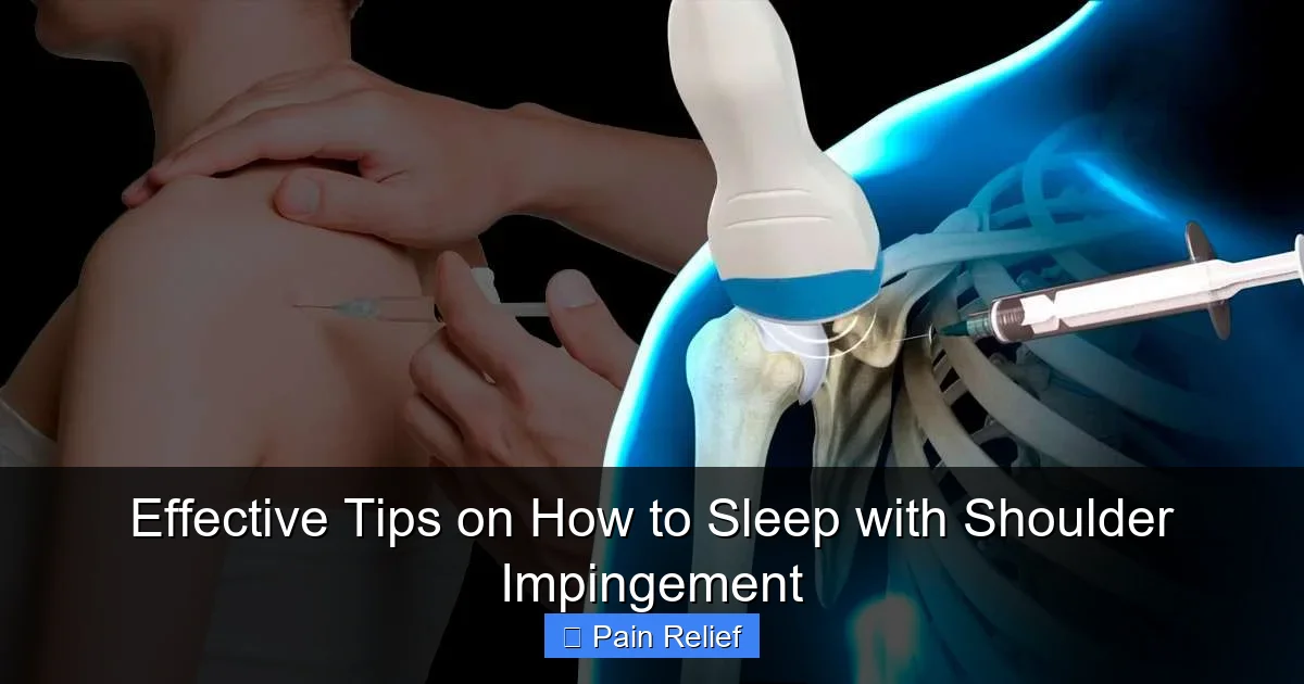 Effective Tips on How to Sleep with Shoulder Impingement