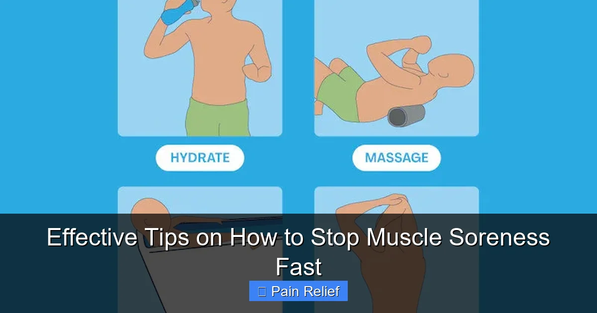 Effective Tips on How to Stop Muscle Soreness Fast