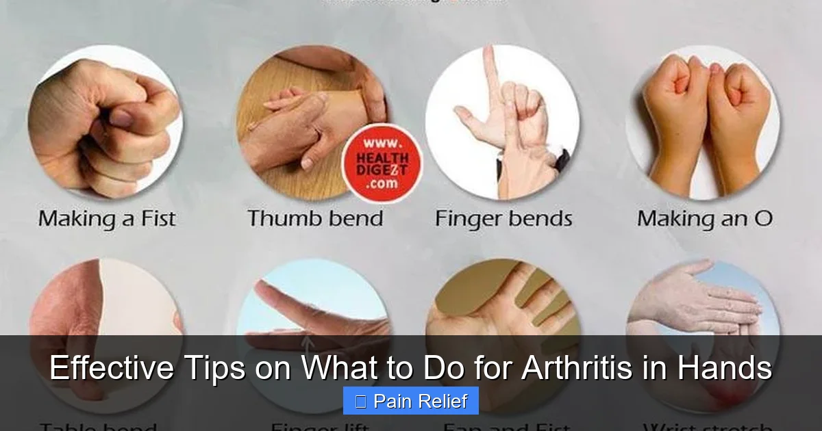 Effective Tips on What to Do for Arthritis in Hands