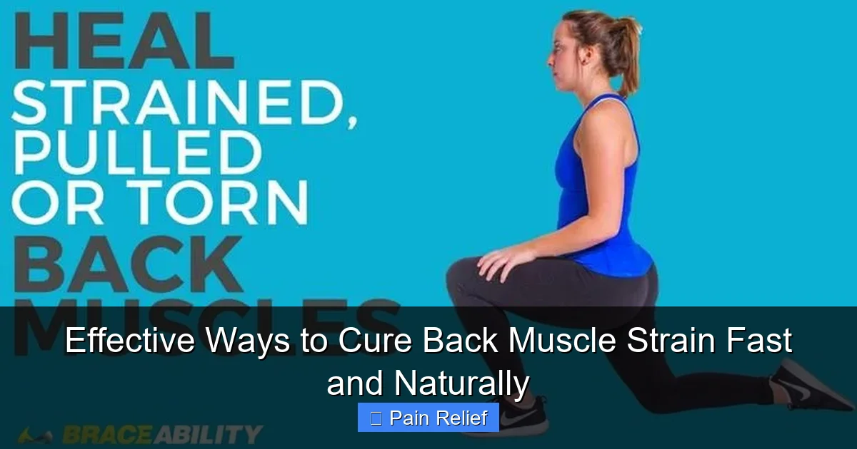 Effective Ways to Cure Back Muscle Strain Fast and Naturally