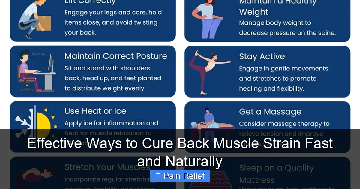 Effective Ways to Cure Back Muscle Strain Fast and Naturally