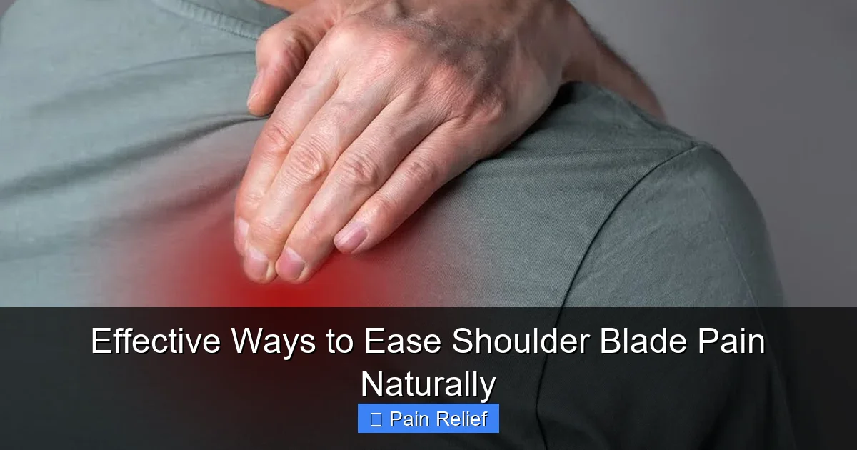 Effective Ways to Ease Shoulder Blade Pain Naturally