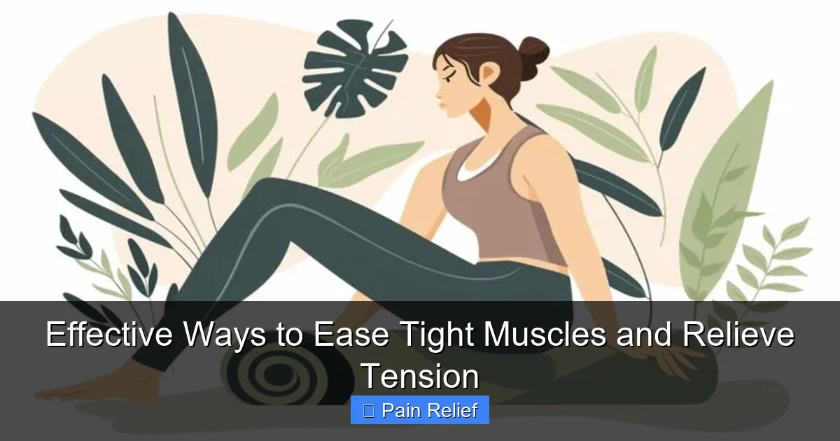 Effective Ways to Ease Tight Muscles and Relieve Tension