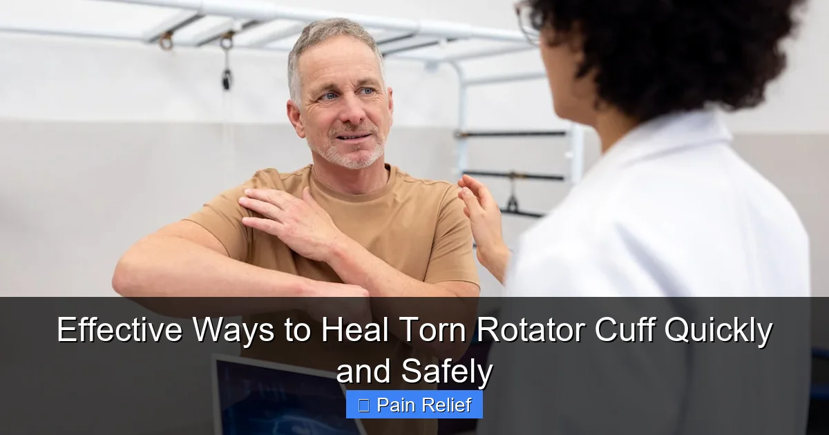 Effective Ways to Heal Torn Rotator Cuff Quickly and Safely