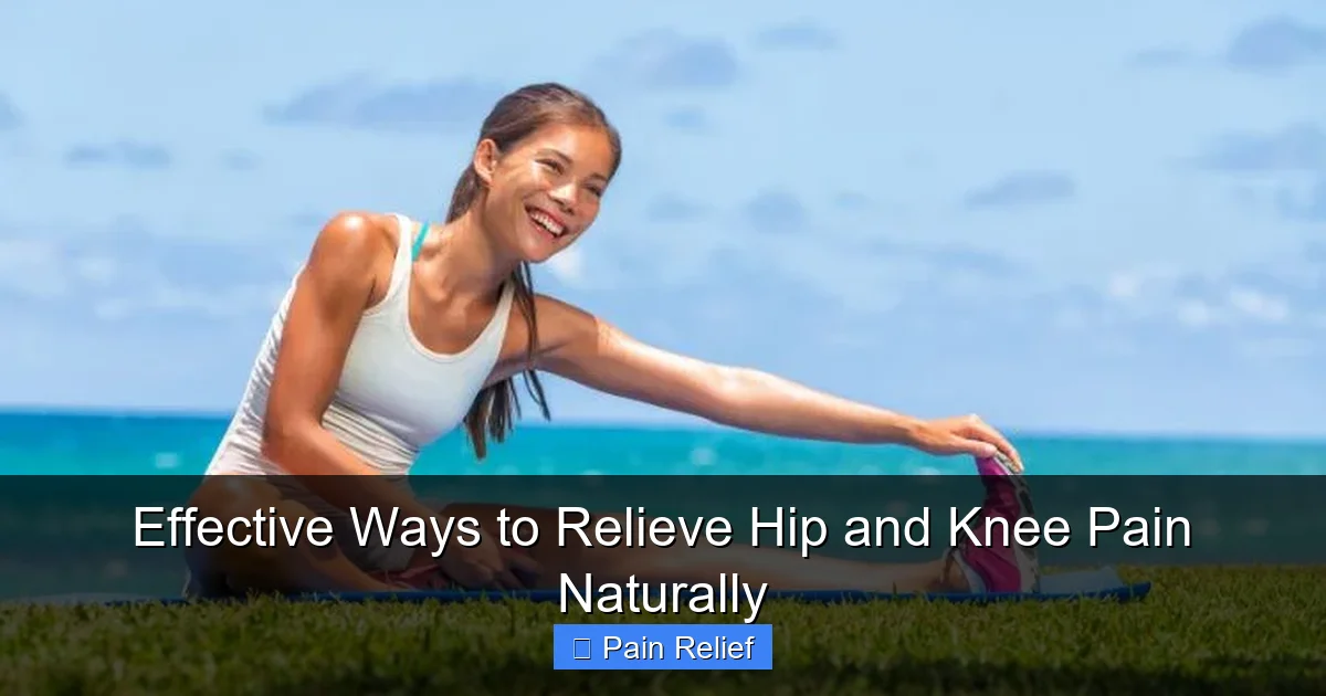 Effective Ways to Relieve Hip and Knee Pain Naturally