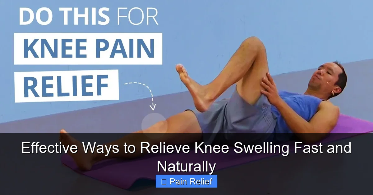 Effective Ways to Relieve Knee Swelling Fast and Naturally