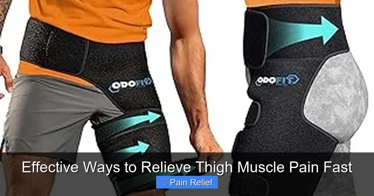 Effective Ways to Relieve Thigh Muscle Pain Fast