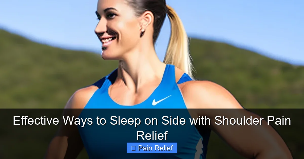 Effective Ways to Sleep on Side with Shoulder Pain Relief