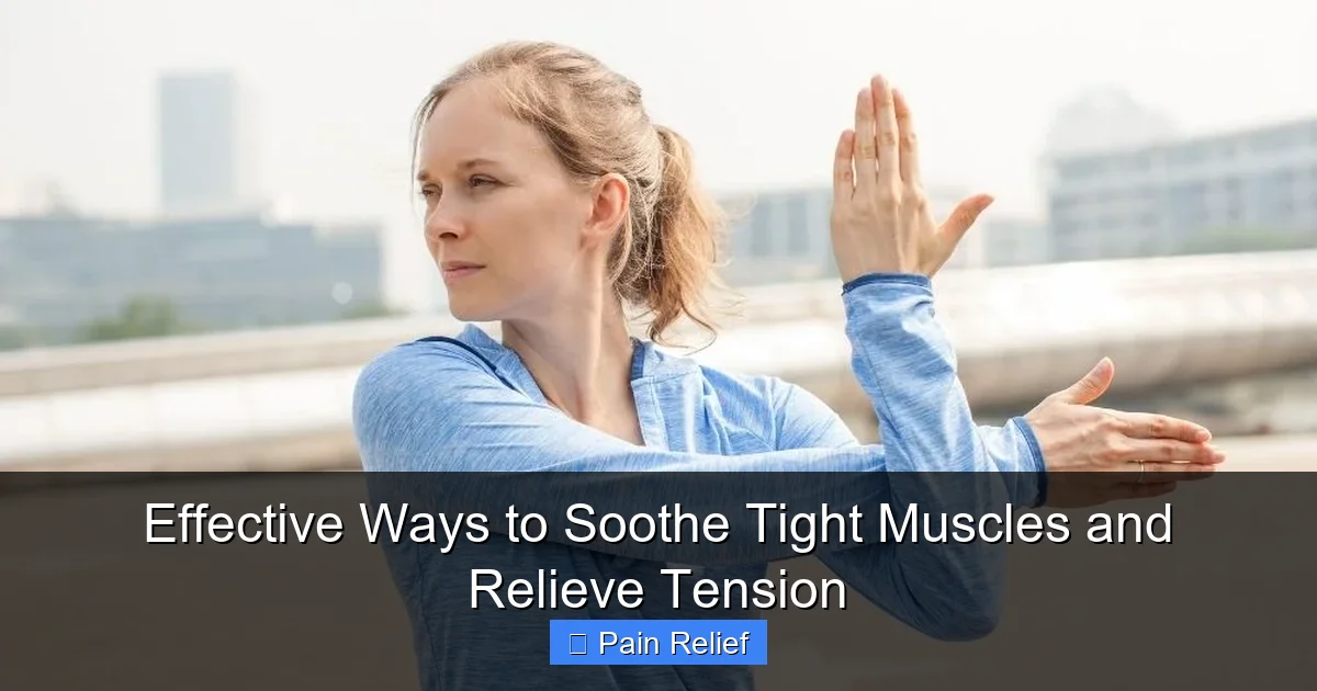 Effective Ways to Soothe Tight Muscles and Relieve Tension