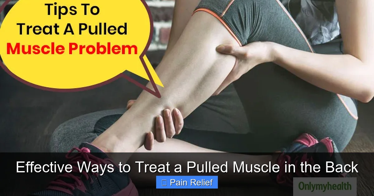 Effective Ways to Treat a Pulled Muscle in the Back
