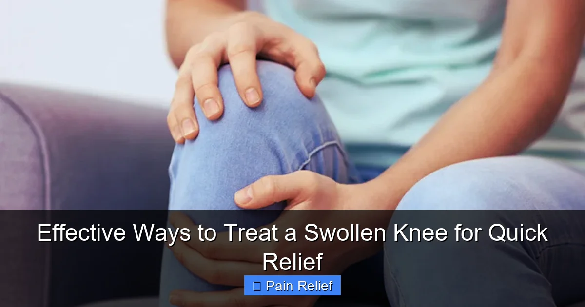 Effective Ways to Treat a Swollen Knee for Quick Relief