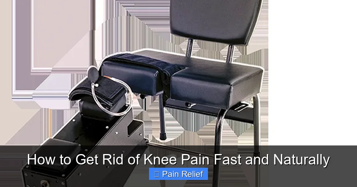How to Get Rid of Knee Pain Fast and Naturally