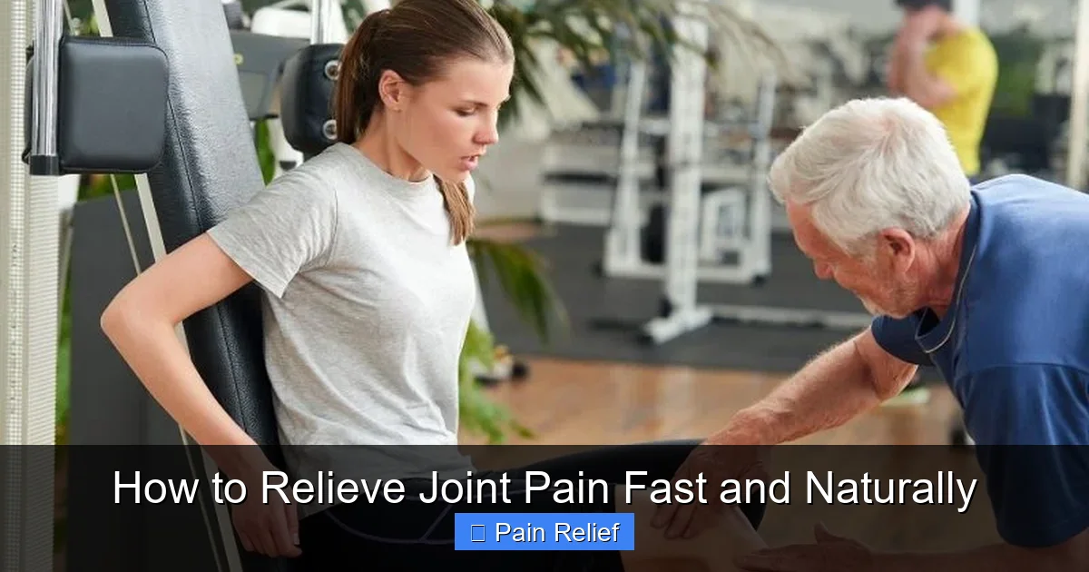 How to Relieve Joint Pain Fast and Naturally