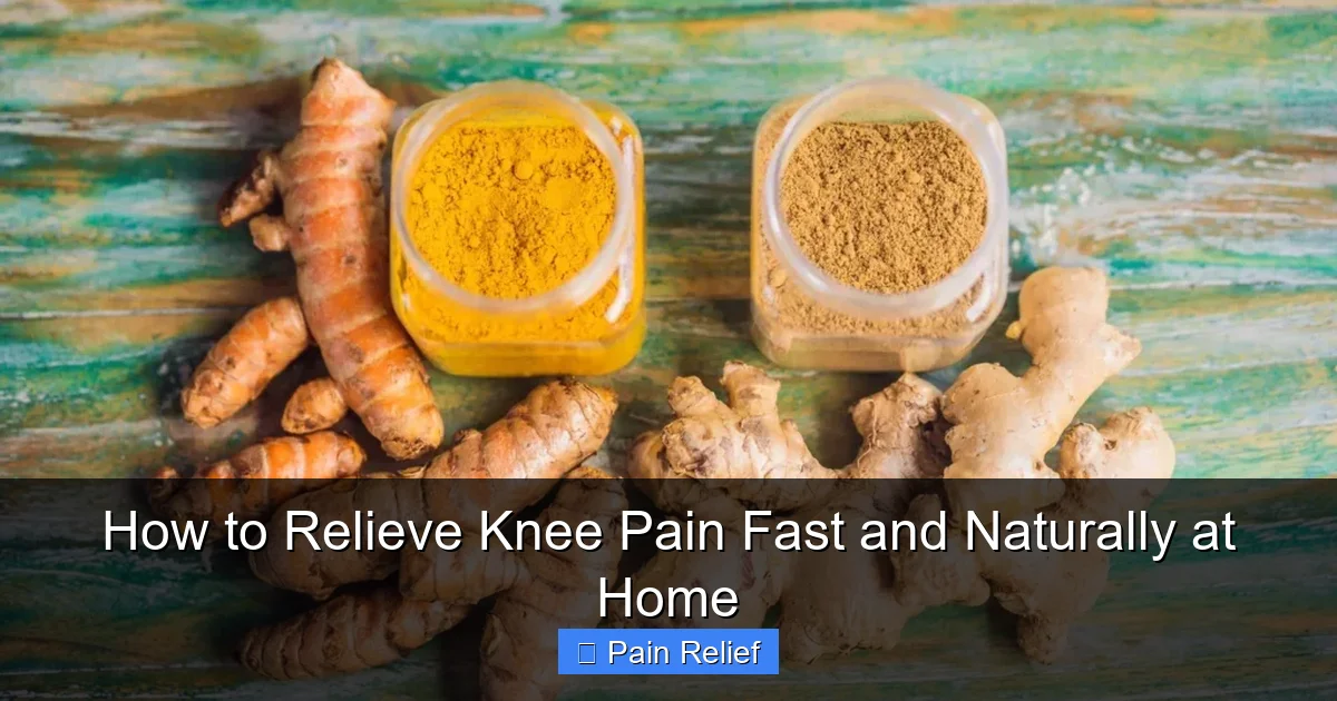 How to Relieve Knee Pain Fast and Naturally at Home