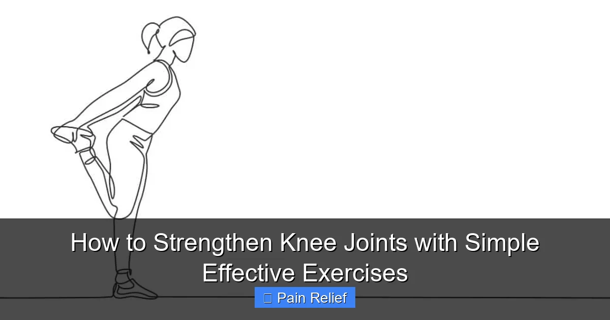 How to Strengthen Knee Joints with Simple Effective Exercises