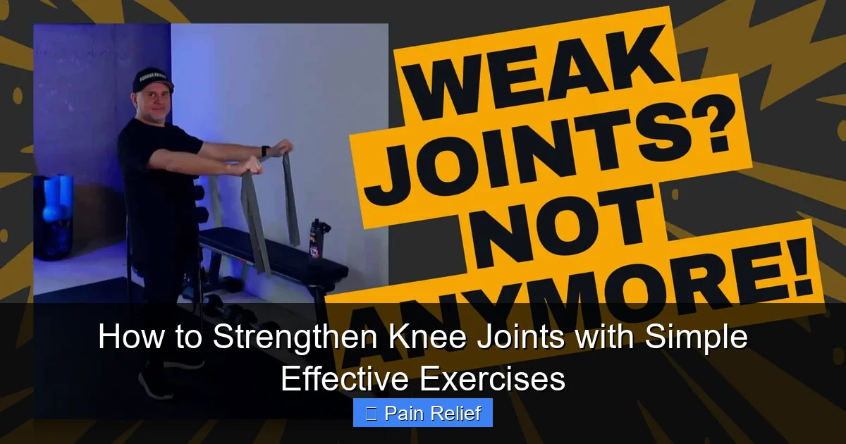 How to Strengthen Knee Joints with Simple Effective Exercises