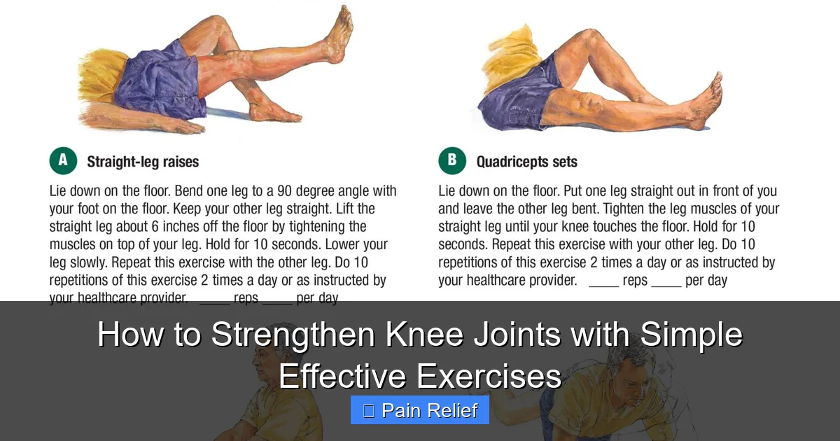How to Strengthen Knee Joints with Simple Effective Exercises