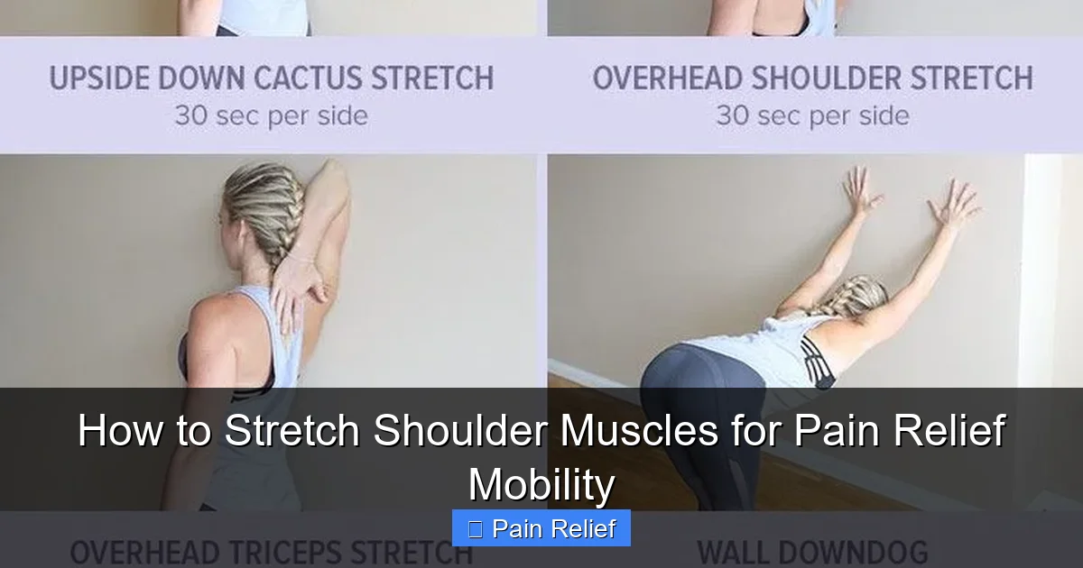 How to Stretch Shoulder Muscles for Pain Relief Mobility