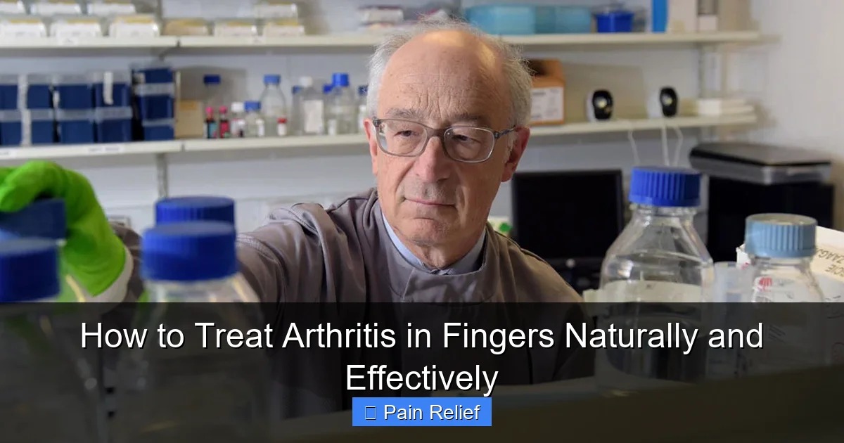 How to Treat Arthritis in Fingers Naturally and Effectively