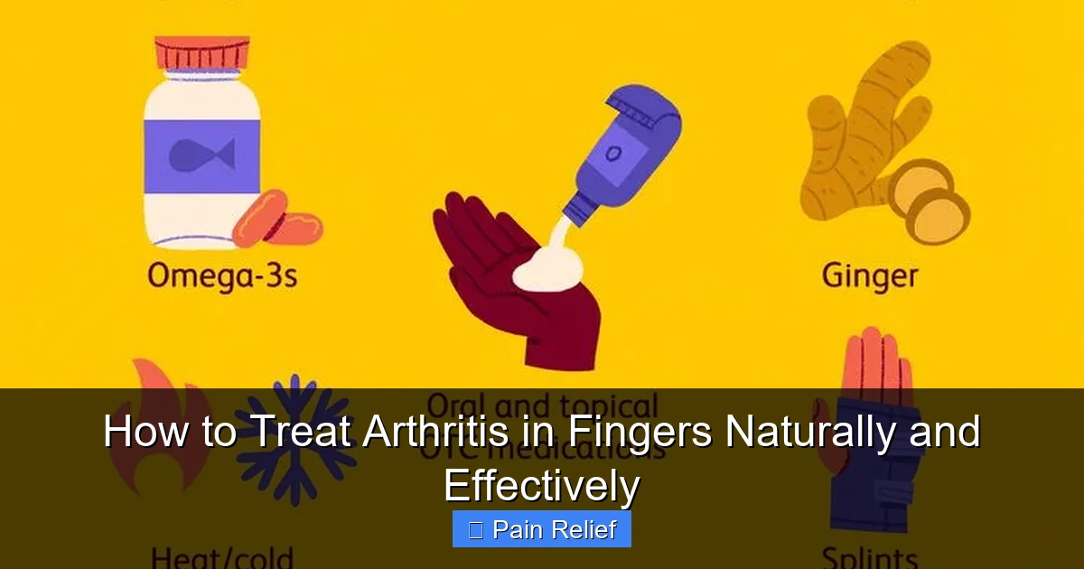 How to Treat Arthritis in Fingers Naturally and Effectively
