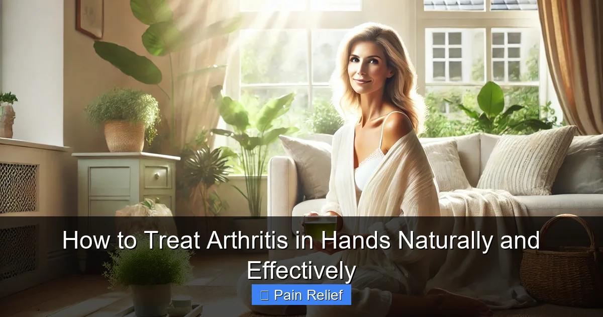 How to Treat Arthritis in Hands Naturally and Effectively