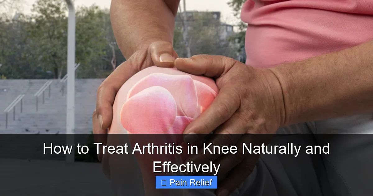 How to Treat Arthritis in Knee Naturally and Effectively