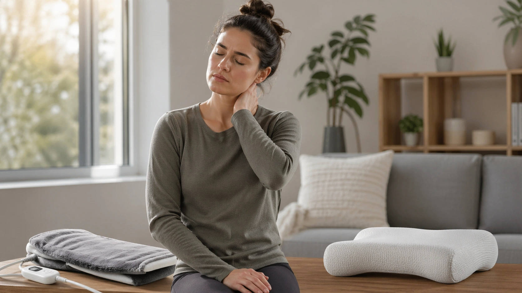 how to cure neck pain