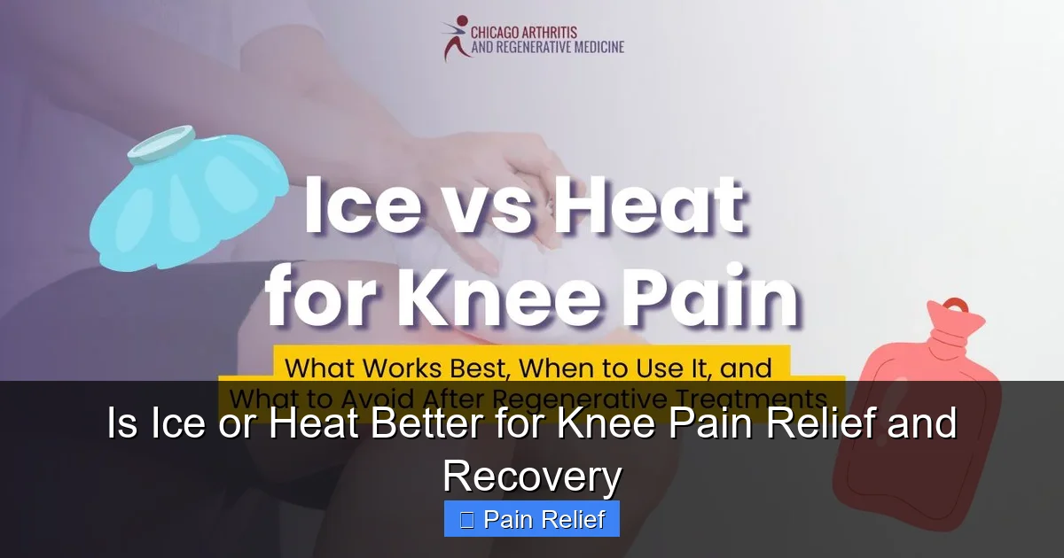 Is Ice or Heat Better for Knee Pain Relief and Recovery