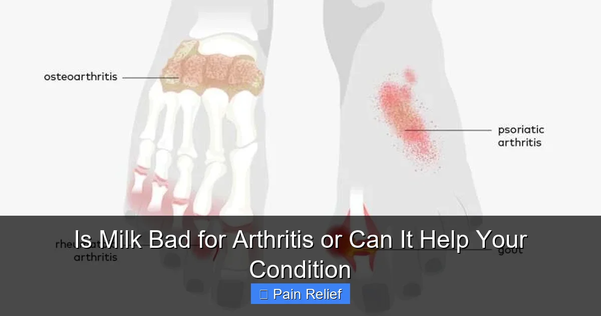 Is Milk Bad for Arthritis or Can It Help Your Condition