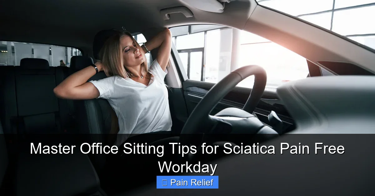 Master Office Sitting Tips for Sciatica Pain Free Workday