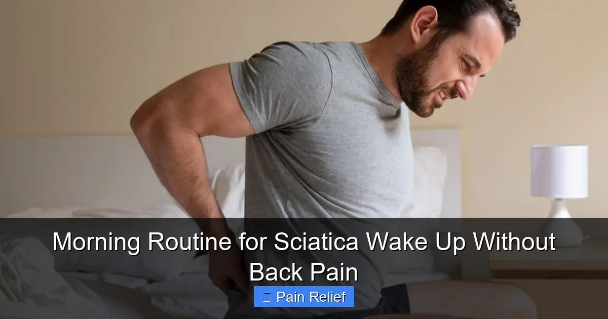 Morning Routine for Sciatica Wake Up Without Back Pain