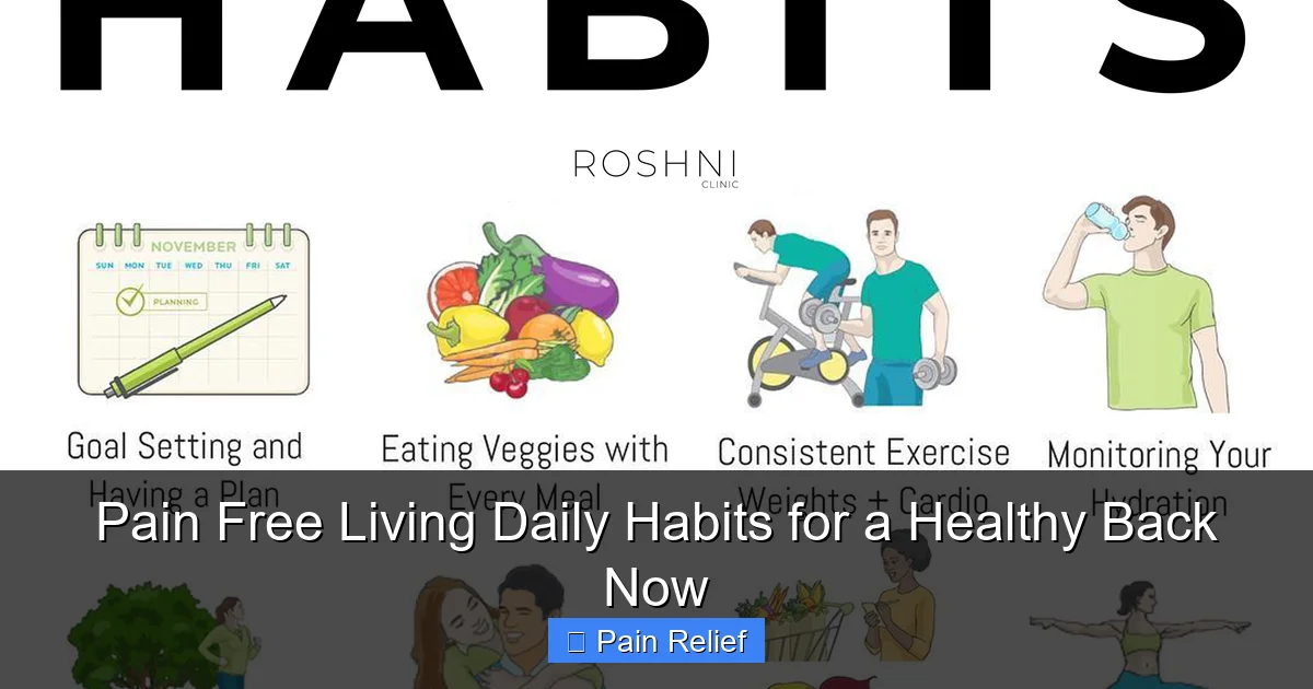 Pain Free Living Daily Habits for a Healthy Back Now