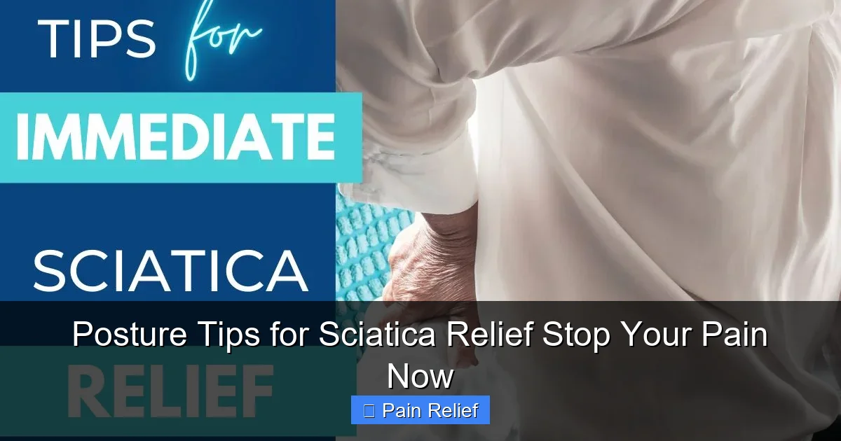 Posture Tips for Sciatica Relief Stop Your Pain Now