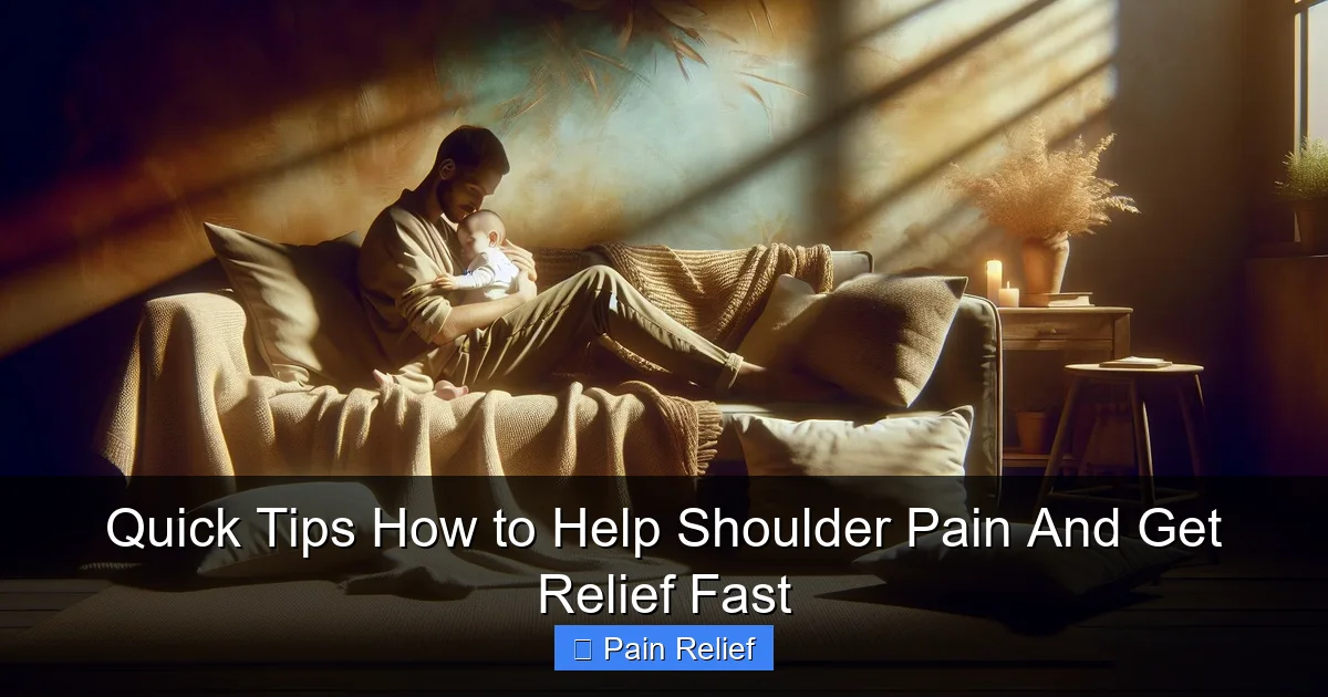 Quick Tips How to Help Shoulder Pain And Get Relief Fast