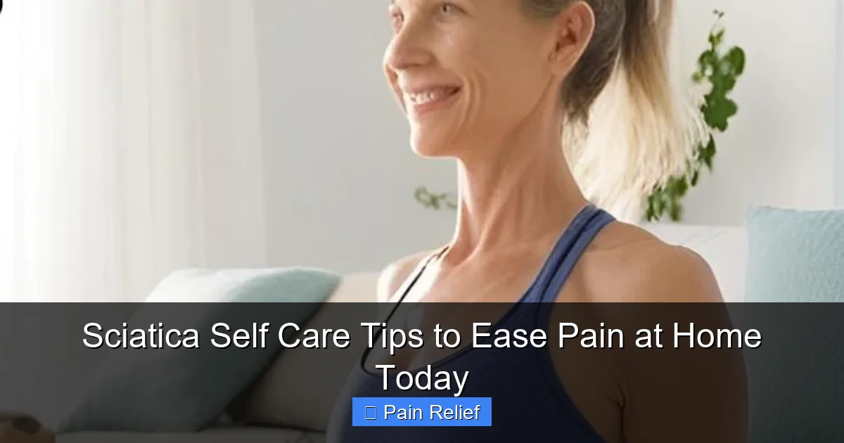 Sciatica Self Care Tips to Ease Pain at Home Today