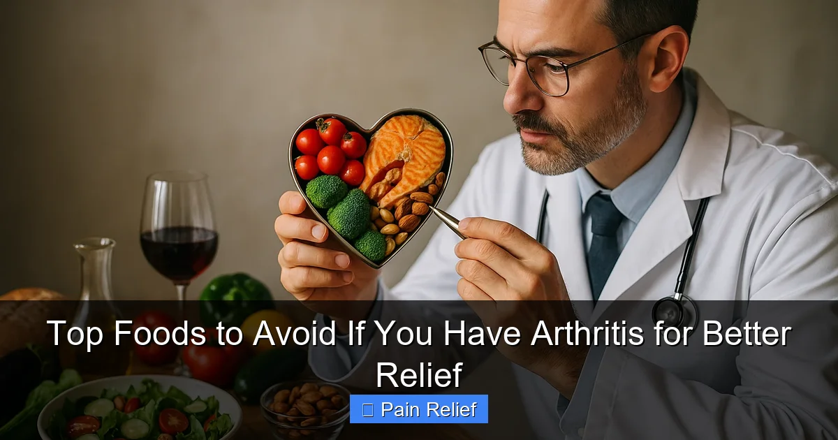 Top Foods to Avoid If You Have Arthritis for Better Relief