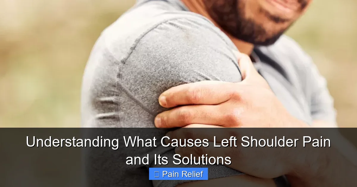 Understanding What Causes Left Shoulder Pain and Its Solutions