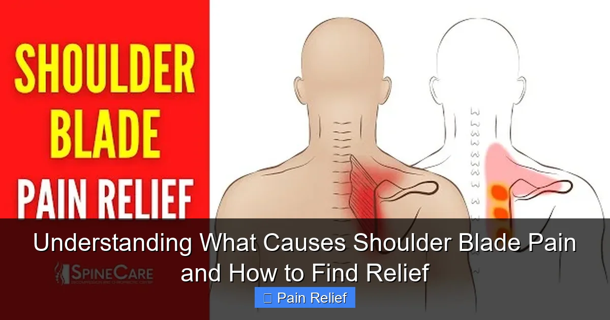 Understanding What Causes Shoulder Blade Pain and How to Find Relief