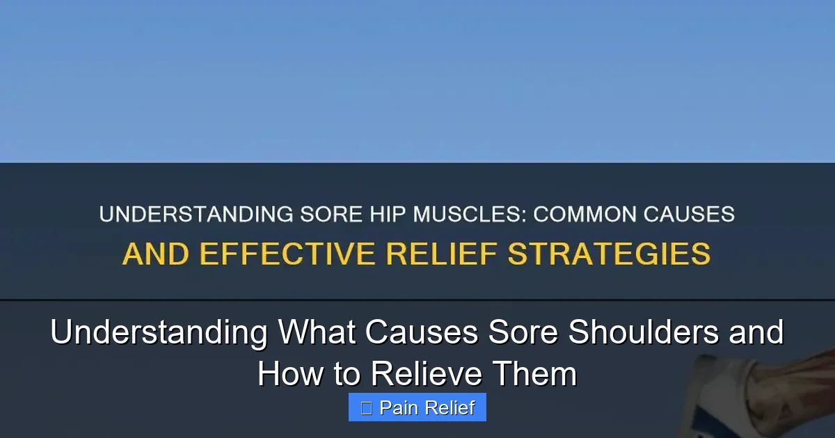 Understanding What Causes Sore Shoulders and How to Relieve Them