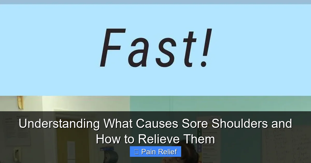 Understanding What Causes Sore Shoulders and How to Relieve Them