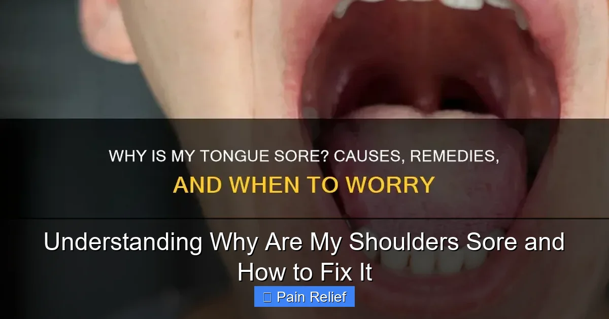 Understanding Why Are My Shoulders Sore and How to Fix It