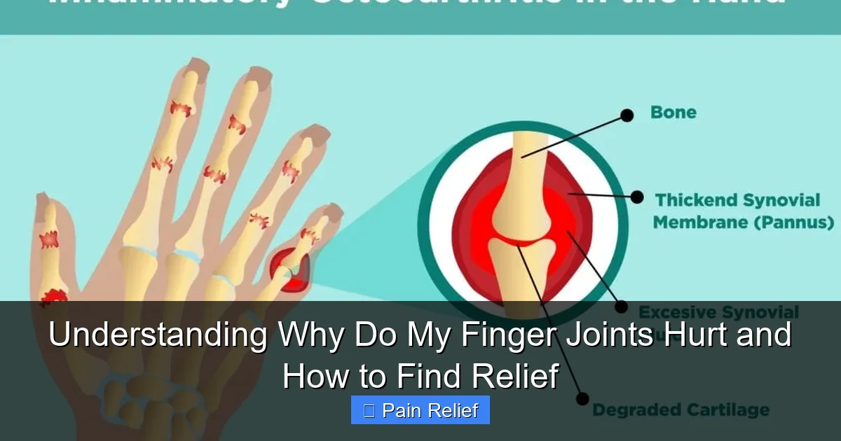 Understanding Why Do My Finger Joints Hurt and How to Find Relief