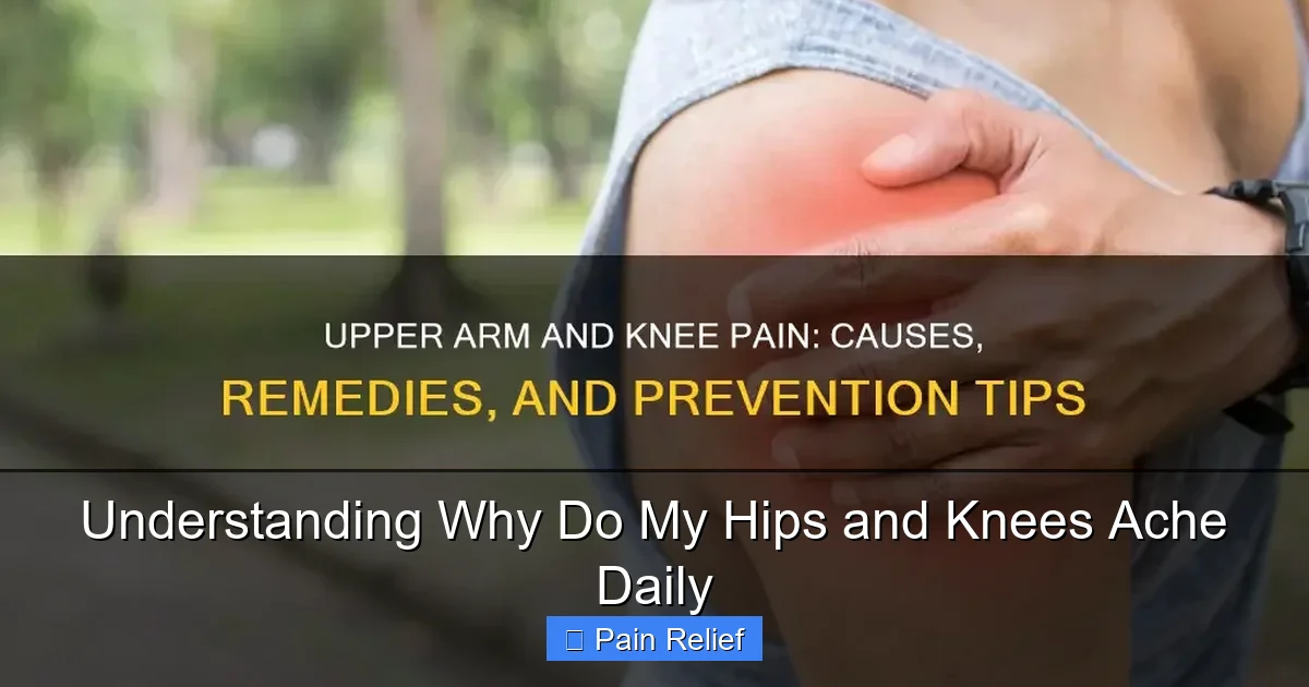 Understanding Why Do My Hips and Knees Ache Daily