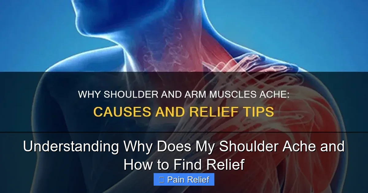 Understanding Why Does My Shoulder Ache and How to Find Relief
