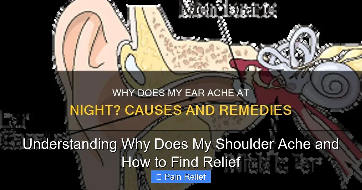 Understanding Why Does My Shoulder Ache and How to Find Relief