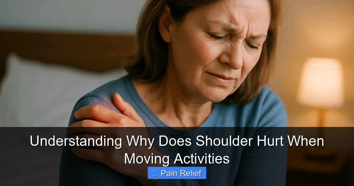 Understanding Why Does Shoulder Hurt When Moving Activities