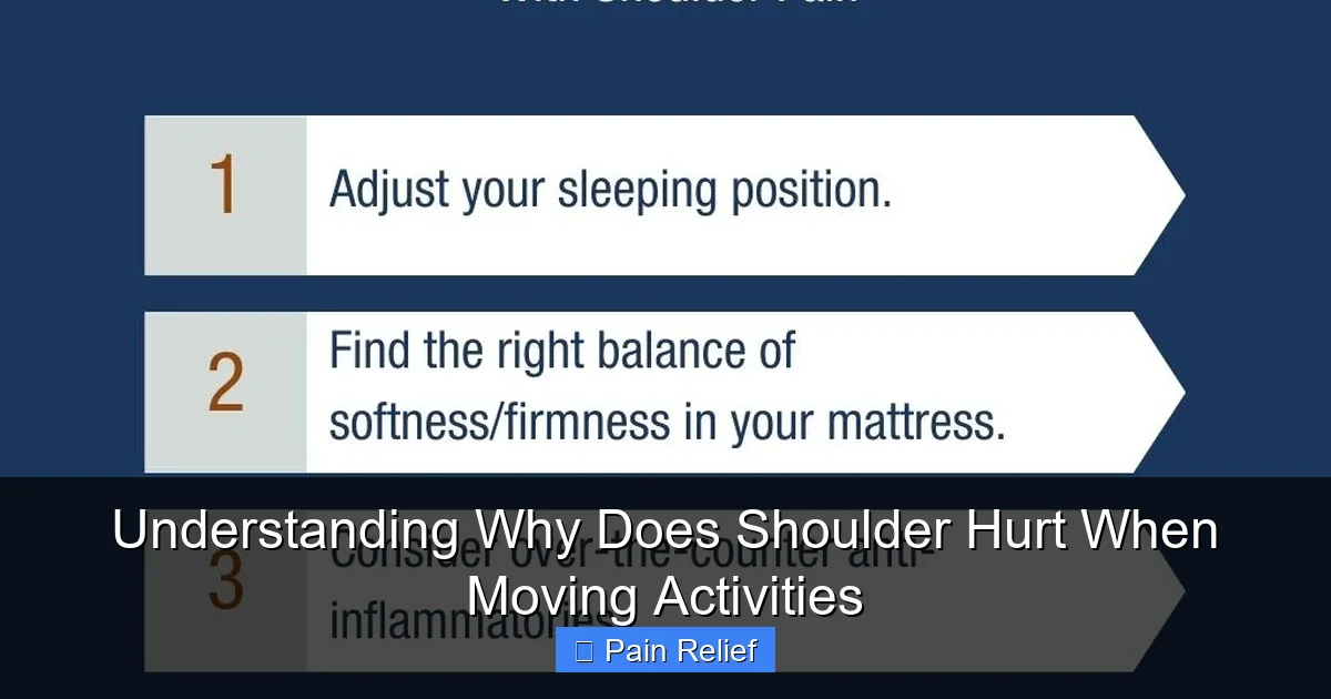 Understanding Why Does Shoulder Hurt When Moving Activities