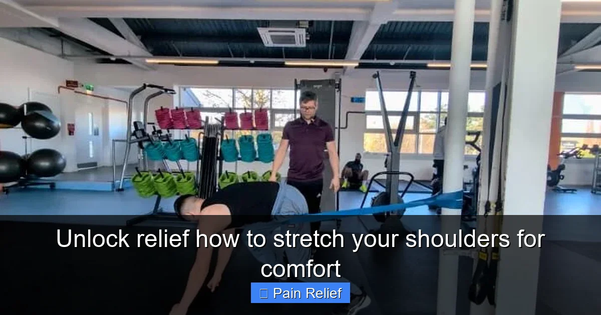 Unlock relief how to stretch your shoulders for comfort